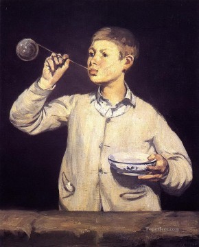 Édouard Manet Painting - Niño haciendo burbujas Eduard Manet